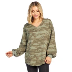 Mud Pie Women's Green Laurie Top