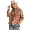 Rock & Roll Denim Women's N Denim Western Print Shacket