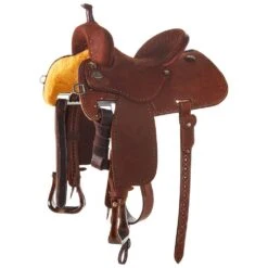 Martin Saddlery Chest Crown C With Painted Buckstitch Barrel Saddle