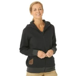 Wrangler Women's Riggs Workwear Black Full Zip Hoodie