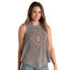 Panhandle Women's V-Hem Aztec Graphic Tank