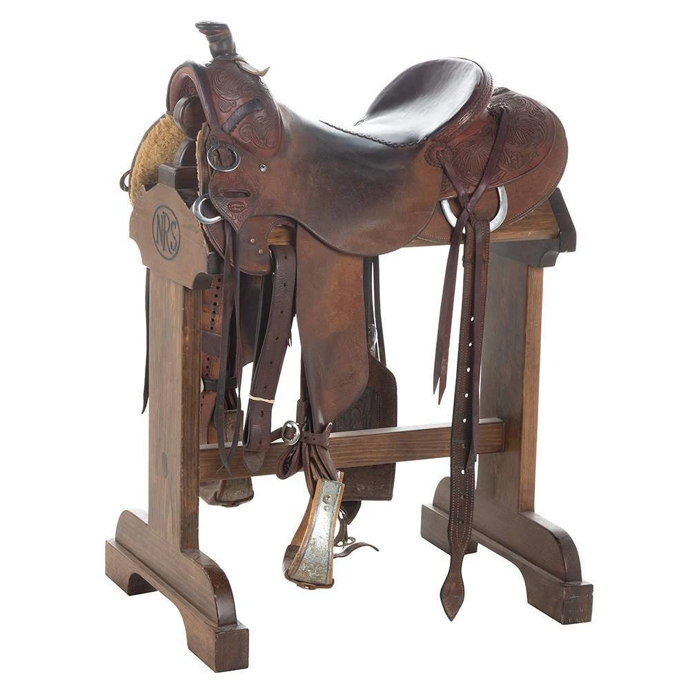 NRS Used 16in Jeff Smith Cowboy Saddle Ranch Roper 1 NRS Used 16in Jeff Smith Cowboy Saddle Ranch Roper