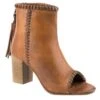 Roper Women's Brown Open Toe Ankle Boot