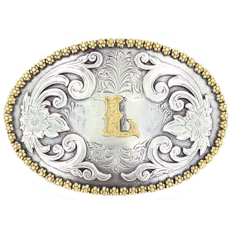M&F L Initial Belt Buckle 1 M&F L Initial Belt Buckle