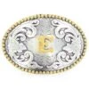 M&F E Initial Belt Buckle