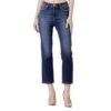 Risen Jeans Women's High Rise Dark Crop Jeans