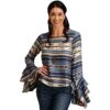 Stetson Women's Indigo Serape Print Blouse