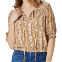 Wrangler Women's Retro Smocked Blouse