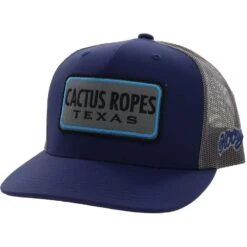 Hooey Cactus Ropes Navy And Grey Cap