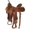 Nrs Competitors Natural Antique 7/8 Breed Tapete Grande/Prairie Flower Combo Barrel Saddle