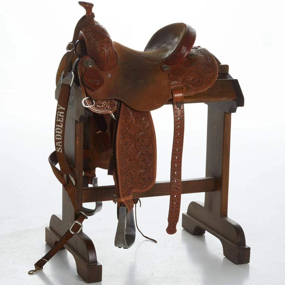 NRS Used 13.5in Cactus All Around Saddle 1 NRS Used 13.5in Cactus All Around Saddle