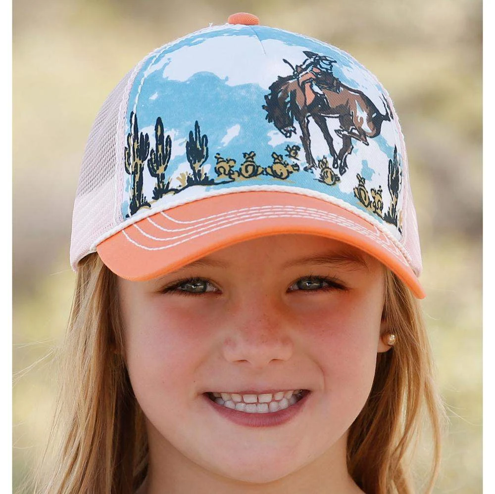 Cruel Girl Western Scene Trucker Mesh Back Cap 1 Cruel Girl Western Scene Trucker Mesh Back Cap