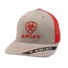 Men's Heather Grey And Orange Cap