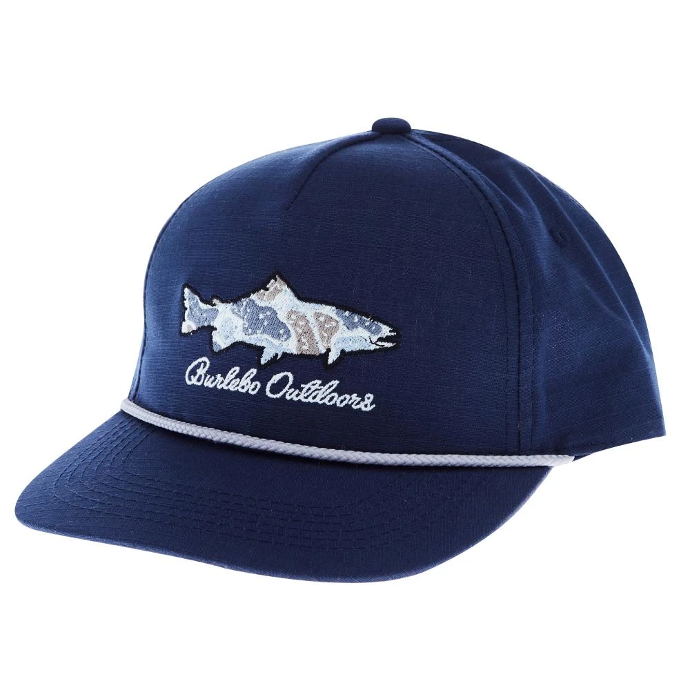 Burlebo Mens Navy Camo Fish Cap 1 Burlebo Mens Navy Camo Fish Cap