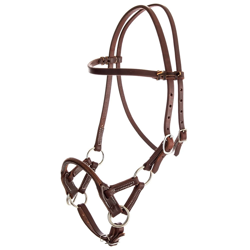 NRS Side Pull W/ Oiled Harness Leather 1 NRS Side Pull W/ Oiled Harness Leather