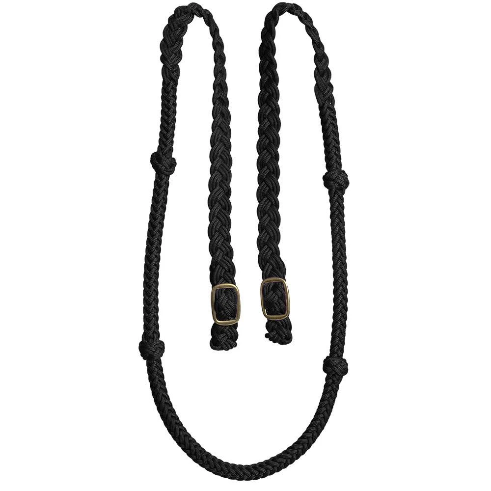 Mustang Cable Knotted Lifter Barrel Rein 1 Mustang Cable Knotted Lifter Barrel Rein