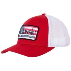 Classic Red/White Flag Patch Cap