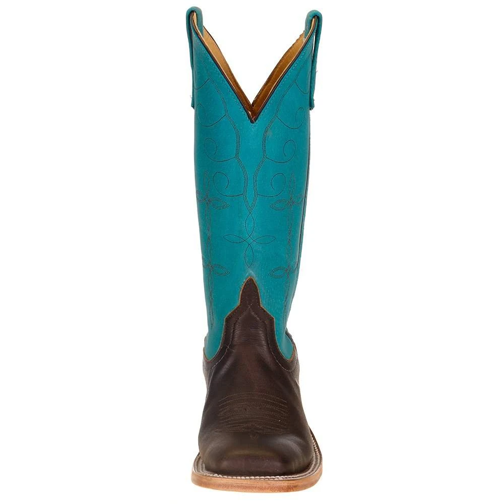 Anderson Bean Women's Brown Marino With 13` Turquoise Javalina Top 2 Anderson Bean Women's Brown Marino With 13` Turquoise Javalina Top - Image 2