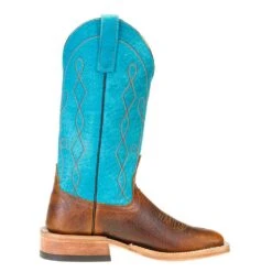 Anderson Bean Women's Ride Ready By Natural Twister With 13in. Turquoise Sensation Top -Rustic Cowgirl Sales 325029 4