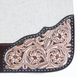 Reinsman 3/4 Inch Limited Edition Apex Arizona Turquoise Contour Felt Saddle Pad -Rustic Cowgirl Sales 37030 LE4 04