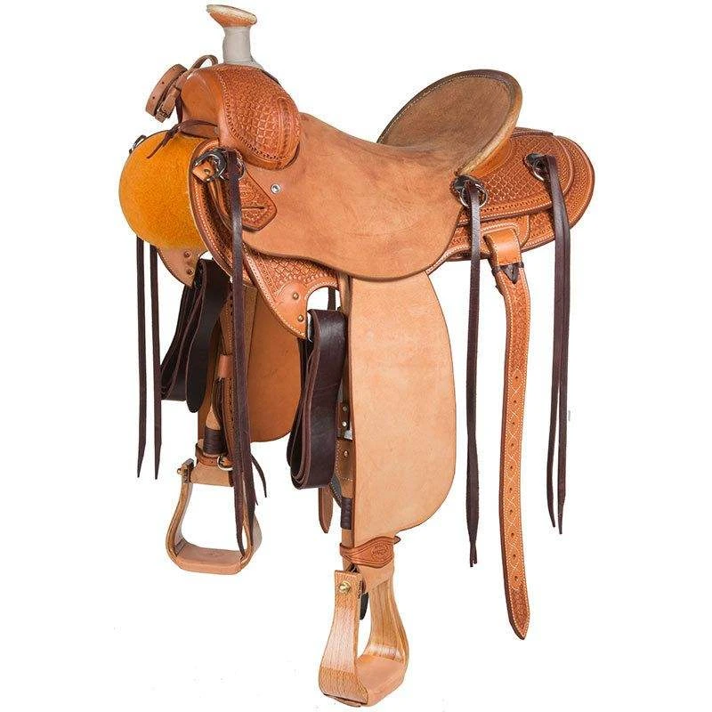 Martin Saddlery Martin Saddlery Rancher 1/2 Breed Waffle Stamped W/ San Carlos W/ Pencil Roll 1 Martin Saddlery Martin Saddlery Rancher 1/2 Breed Waffle Stamped W/ San Carlos W/ Pencil Roll