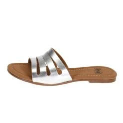 Corkys Footwear Womens Hey Girl Bikini Silver Slide -Rustic Cowgirl Sales 41 5130 SILVER 2