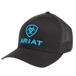 Ariat Black And Turquoise Mesh Back Cap