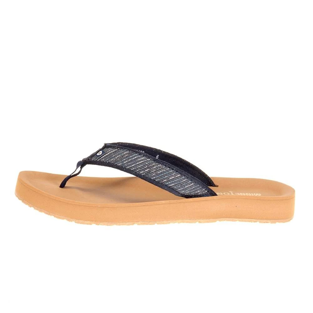 Minnetonka Ladies Minnetonka Hedy Blue Medina Print Sandal 3 Minnetonka Ladies Minnetonka Hedy Blue Medina Print Sandal - Image 3