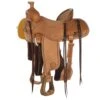 Nrs Competitors Natural 1/2 Breed Basket Stamp Olin Young Ranch Roper Saddle
