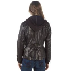 Montanaco Women's Faux Leather Jacket -Rustic Cowgirl Sales 801108 CHOC 05