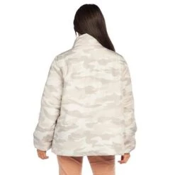 Women's Mud Pie Wade Taupe Camo Puffer Jacket -Rustic Cowgirl Sales 80340045TP 3