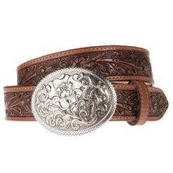 Ladies Floral In.Bellein. Belt With Buckle