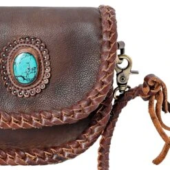 American Darling Crossbody Purse With Turquoise Stone -Rustic Cowgirl Sales ADBGM338 03