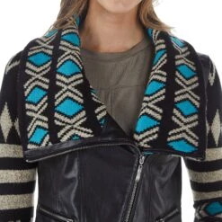 Montanaco Women's Aztec Faux Leather Jacket -Rustic Cowgirl Sales BF18280 03
