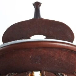 Burns Saddlery 14 1/2 Inch 20FDX Chocolate Roughout Barrel Saddle -Rustic Cowgirl Sales BR 3000 145 20 FDX 2