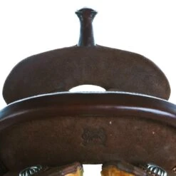 Burns Saddlery 14 Inch 20HD Chocolate Roughout Barrel Saddle -Rustic Cowgirl Sales BR 3001 14 20 HD 2