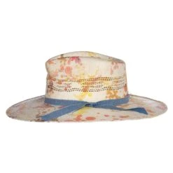 Charlie 1 Horse Big Splash Splattered 3 3/4in. Brim Straw Fashion Hat -Rustic Cowgirl Sales CSBGSP 3436SL 2
