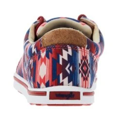 Wrangler Footwear Women's Retro Red Ombre Aztec Print Low Top Casual Shoes -Rustic Cowgirl Sales KWC0021 04