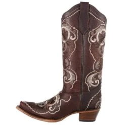 Circle G Womens Brown Multi Embroidered Boot -Rustic Cowgirl Sales L5765 3