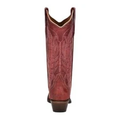 Circle G Womens Red Embroidery And Triad Snip Toe Boot L5871 -Rustic Cowgirl Sales L5871 3