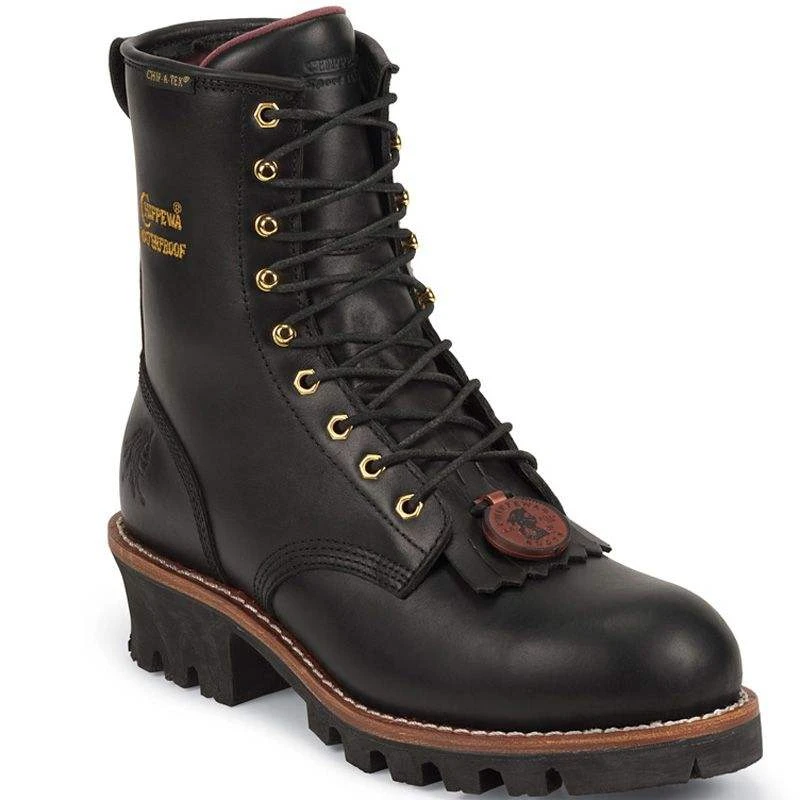 Chippewa Footwear Women's Black Waterproof Steel Toe Lace Logger Boots 2 Chippewa Footwear Women's Black Waterproof Steel Toe Lace Logger Boots - Image 2