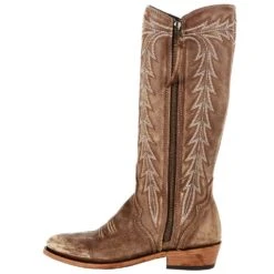 Liberty Black Women`s Liberty Black Brown Tall Boot -Rustic Cowgirl Sales LB 711385 3