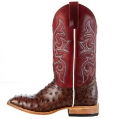 Macie Bean Boots Women's Macie Bean Top Hand Kango Tobacco Full Quill Ostrich Red Fools Top Cowgirl Boot -Rustic Cowgirl Sales M2001 3