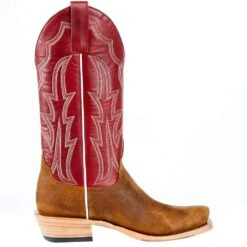 Macie Bean Womens TH Waxy Commander Red Top Boot M9501 -Rustic Cowgirl Sales M9501 5