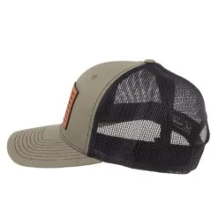 Cinch Green Leather American Flag Patch Cap -Rustic Cowgirl Sales MCC0800013 2