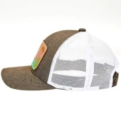 Mcintire Saddlery Heather Brown Cap With Windmill Leather Patch -Rustic Cowgirl Sales MS CAP09 WINDMILL 3