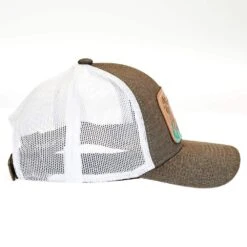 Mcintire Saddlery Heather Brown Cap With Windmill Leather Patch -Rustic Cowgirl Sales MS CAP09 WINDMILL 5