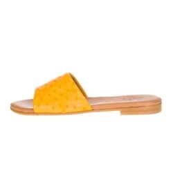 Agavesky Women's Agave Sky Mustard Full Quill Ostrich Sandal -Rustic Cowgirl Sales MUST SANDAL 2