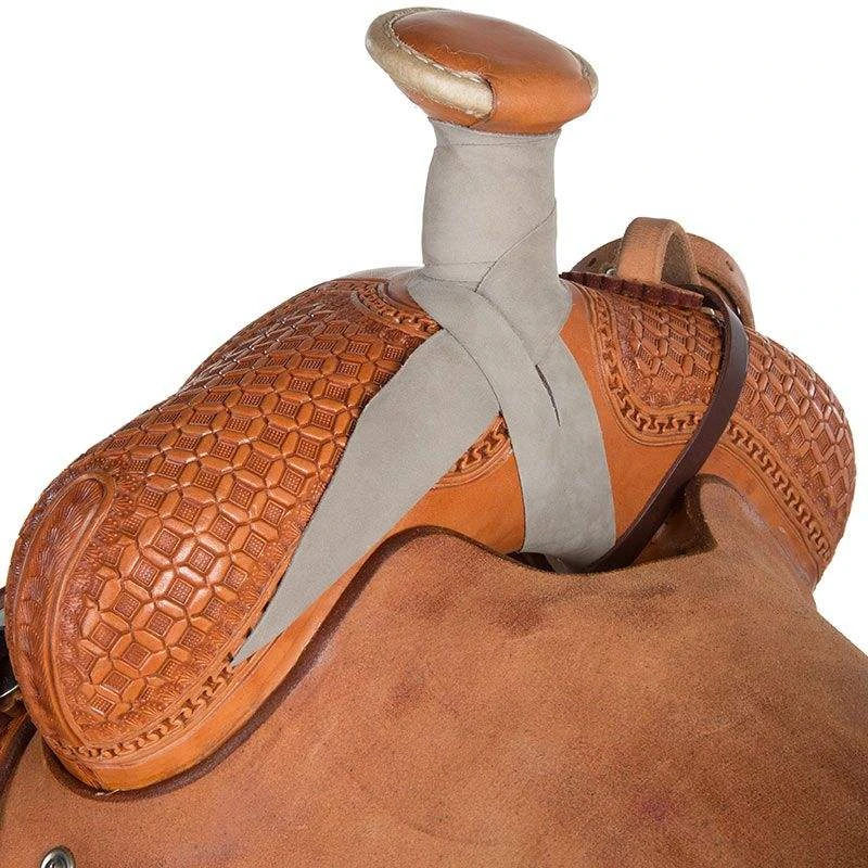 Martin Saddlery Martin Saddlery Rancher 1/2 Breed Waffle Stamped W/ San Carlos W/ Pencil Roll 4 Martin Saddlery Martin Saddlery Rancher 1/2 Breed Waffle Stamped W/ San Carlos W/ Pencil Roll - Image 4