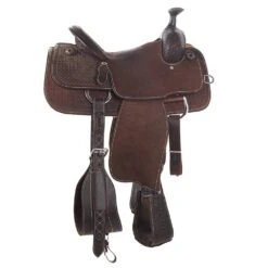 Martin Saddlery Chocolate Hard Seat Team Roper -Rustic Cowgirl Sales NRS 6748 1